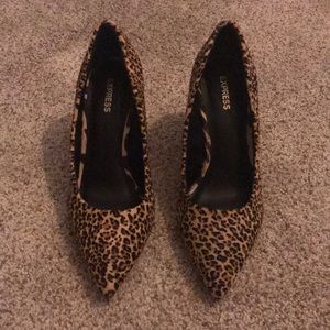 Express cheetah heels